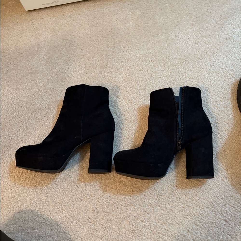 Black ankle boots